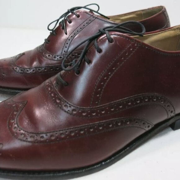 Thom McAn Brogue Leather Wingtip Derby Dress Shoes Men's Footwear Sz 9.5 W - Picture 7 of 7